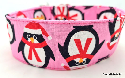 Größe S / 5cm / Halsband Pinguin pink